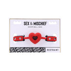 Sex & Mischief Amor Ball Gag - Red/Black Mouth Restraint - Hush Store Sydney 
