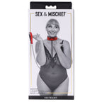 Sex & Mischief Amor Collar and Leash - Red Restraint - Hush Store Sydney 