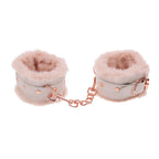 Sex & Mischief Peaches n CreaMe Fur Handcuffs - Peach Restraints - Hush Store Sydney 