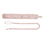 Sex & Mischief Peaches n CreaMe Fur Collar & Leash - Peach Restraint - Hush Store Sydney 