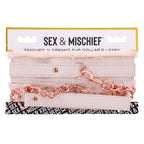 Sex & Mischief Peaches n CreaMe Fur Collar & Leash - Peach Restraint - Hush Store Sydney 