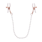 Sex & Mischief Peaches n CreaMe Pearl Nipple Clamps - Peach Nipple Restraints - Hush Store Sydney 