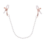 Sex & Mischief Peaches n CreaMe Pearl Nipple Clamps - Peach Nipple Restraints - Hush Store Sydney 