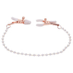 Sex & Mischief Peaches n CreaMe Pearl Nipple Clamps - Peach Nipple Restraints - Hush Store Sydney 