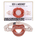 Sex & Mischief Peaches n CreaMe Silicone Lips - Peach Mouth Restraint - Hush Store Sydney 