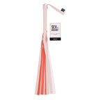 Sex & Mischief Peaches n CreaMe Stripe Flogger - Peach 80 cm Flogger Whip - Hush Store Sydney 