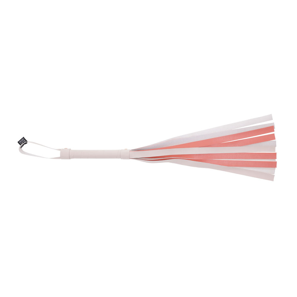 Sex & Mischief Peaches n CreaMe Stripe Flogger - Peach 80 cm Flogger Whip - Hush Store Sydney 
