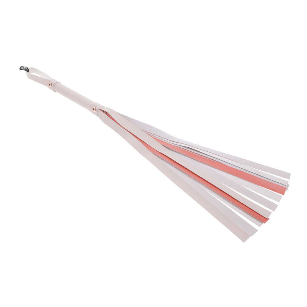 Sex & Mischief Peaches n CreaMe Stripe Flogger - Peach 80 cm Flogger Whip - Hush Store Sydney 