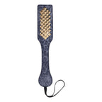 Sex & Mischief Cougar Studded Paddle - Navy Blue Paddle with Gold Studs - Hush Store Sydney 