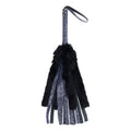 Sex & Mischief Cougar Faux Fur Flogger - Navy Blue/Black Furry Flogger Whip - Hush Store Sydney 