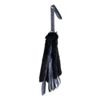Sex & Mischief Cougar Faux Fur Flogger - Navy Blue/Black Furry Flogger Whip - Hush Store Sydney 