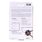 S&M Exs & Ohs Cross Cuffs - Red/Black Restraints - Hush Store Sydney 