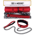 S&M Exs & Ohs Collar and Leash - Red Neck Restraint - Hush Store Sydney 