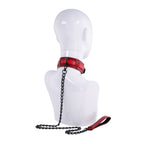 S&M Exs & Ohs Collar and Leash - Red Neck Restraint - Hush Store Sydney 