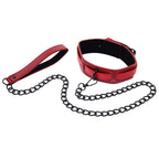 S&M Exs & Ohs Collar and Leash - Red Neck Restraint - Hush Store Sydney 