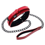 S&M Exs & Ohs Collar and Leash - Red Neck Restraint - Hush Store Sydney 