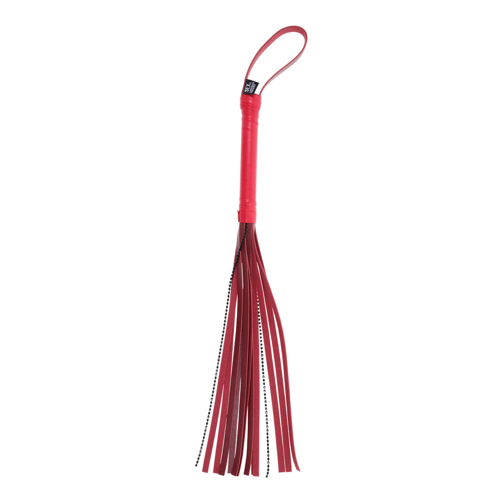 S&M Exs & Ohs Crystal Flogger - Red Flogger Whip - Hush Store Sydney 
