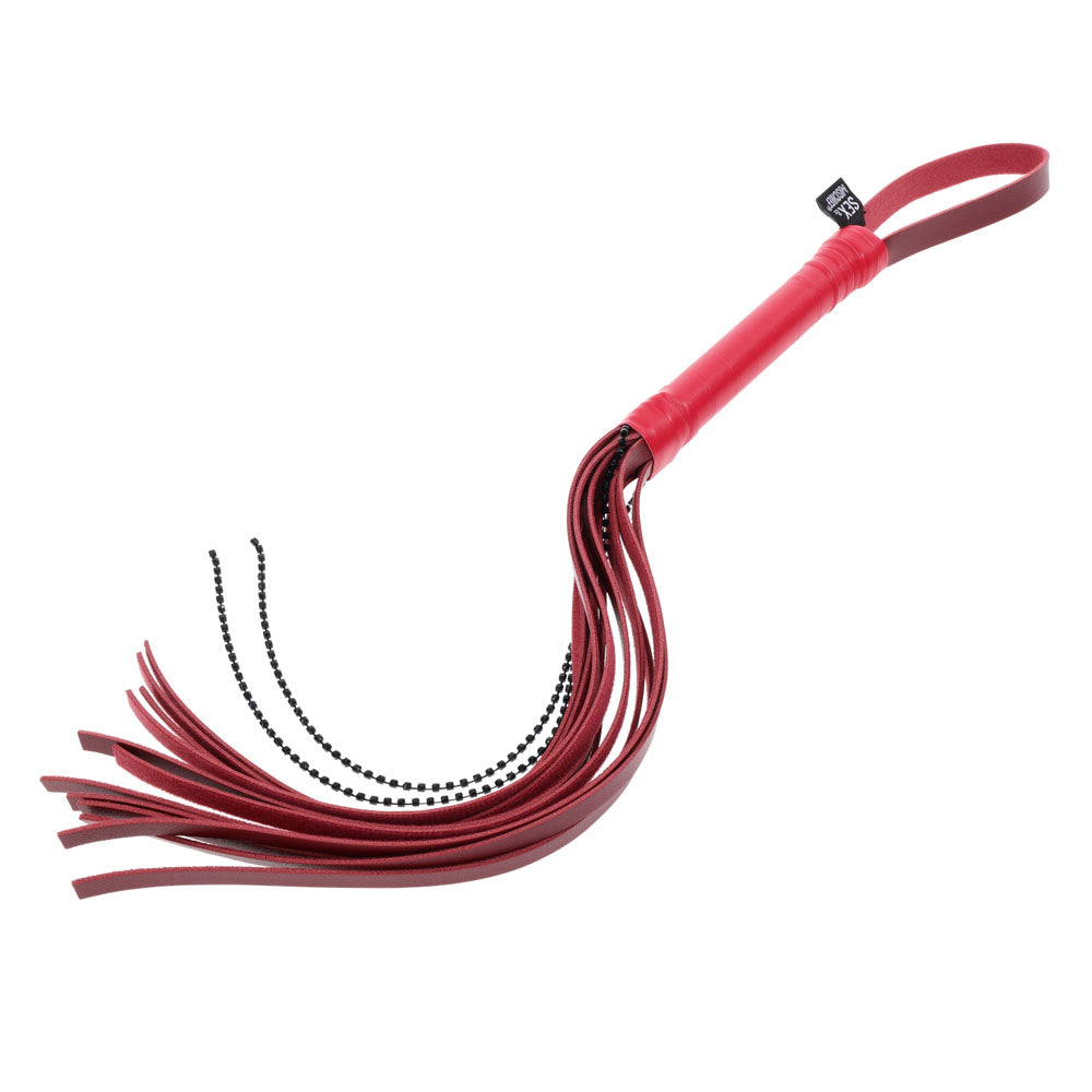 S&M Exs & Ohs Crystal Flogger - Red Flogger Whip - Hush Store Sydney 