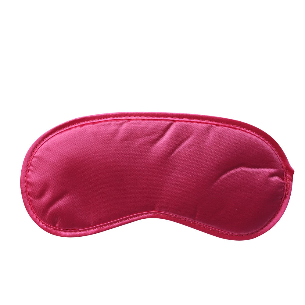 Sex & Mischief Satin Blindfold Hot Pink - Hot Pink Blindfold - Hush Store Sydney 
