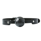 Sex & Mischief Breathable Ball Gag - Black Mouth Restraint - Hush Store Sydney 
