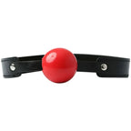 Sex & Mischief Solid Red Ball Gag - Red/Black Mouth Restraint - Hush Store Sydney 