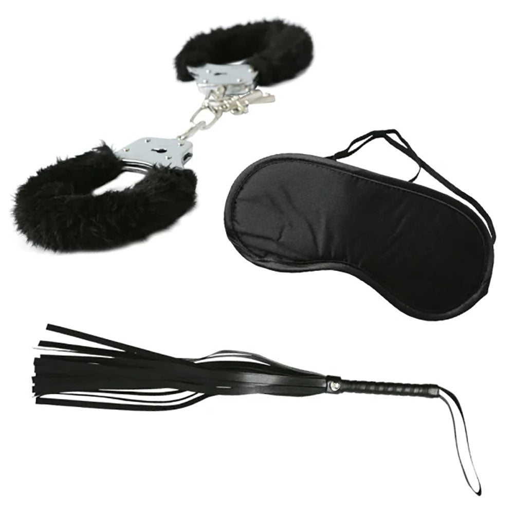 Sex & Mischief 3 Piece Intro to S&M Kit - Beginner Bondage Kit - 3 Piece Set - Hush Store Sydney 