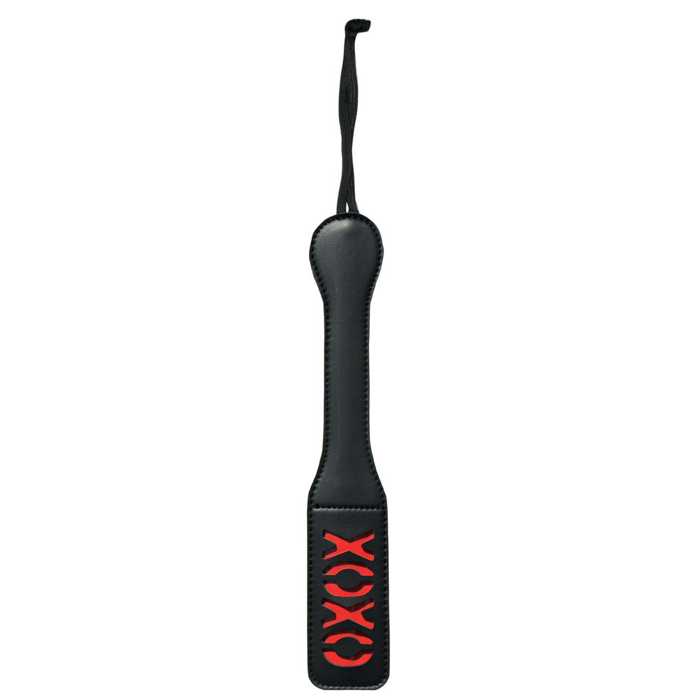 Sex & Mischief XOXO Paddle - Black - Black Paddle - Hush Store Sydney 