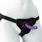 Sex & Mischief Strap-On & Silicone Dildo Kit - Black/Purple Adjustable Strap-On - Hush Store Sydney 
