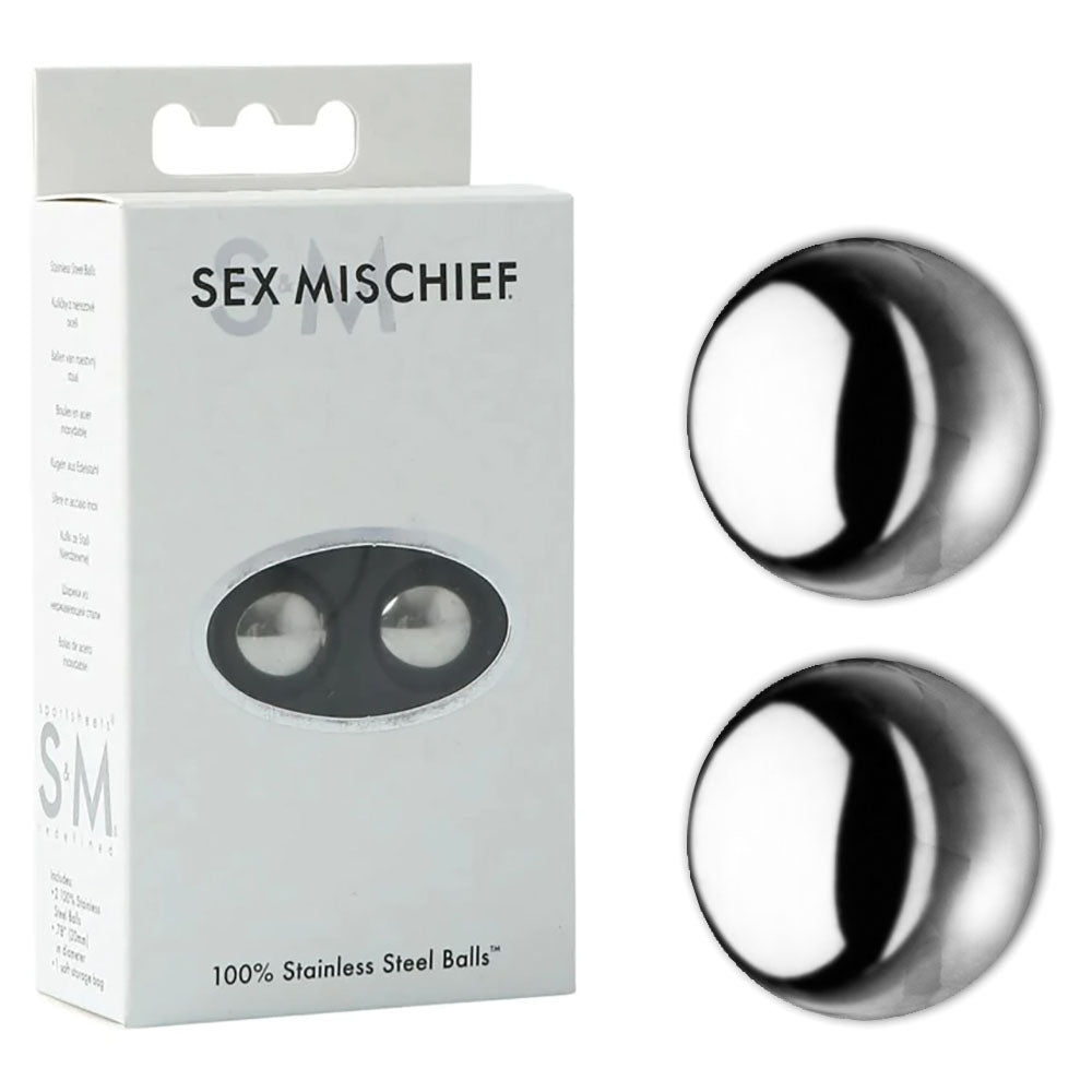 Sex & Mischief 100% Stainless Steel Balls - Stainless Steel Ben Wa Balls - Hush Store Sydney 