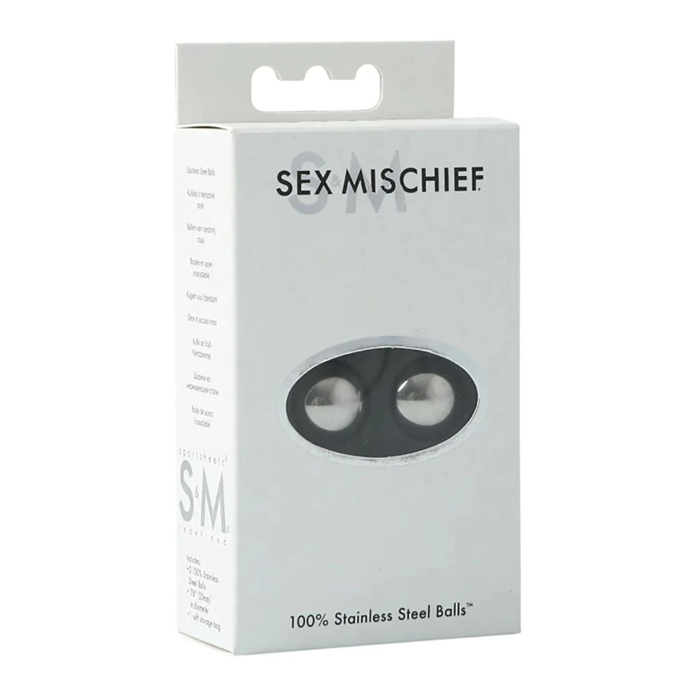 Sex & Mischief 100% Stainless Steel Balls - Stainless Steel Ben Wa Balls - Hush Store Sydney 