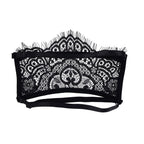 S&M Veiled Vision Lace Blindfold - Black Lace Blindfold