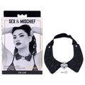 Sex & Mischief Heartbound Lace Day Collar - Black Submission Collar - Hush Store Sydney 