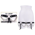 Sex & Mischief Chain Lace Garters - Black/Metal Garters - Hush Store Sydney 