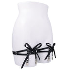 Sex & Mischief Laced Up Garters - Black Garters