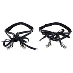 Sex & Mischief Laced Up Garters - Black Garters