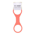 Sex & Mischief Peaches n CreaMe Large Silicone Cuffs - Peach Large Silicone Restraints - Hush Store Sydney 