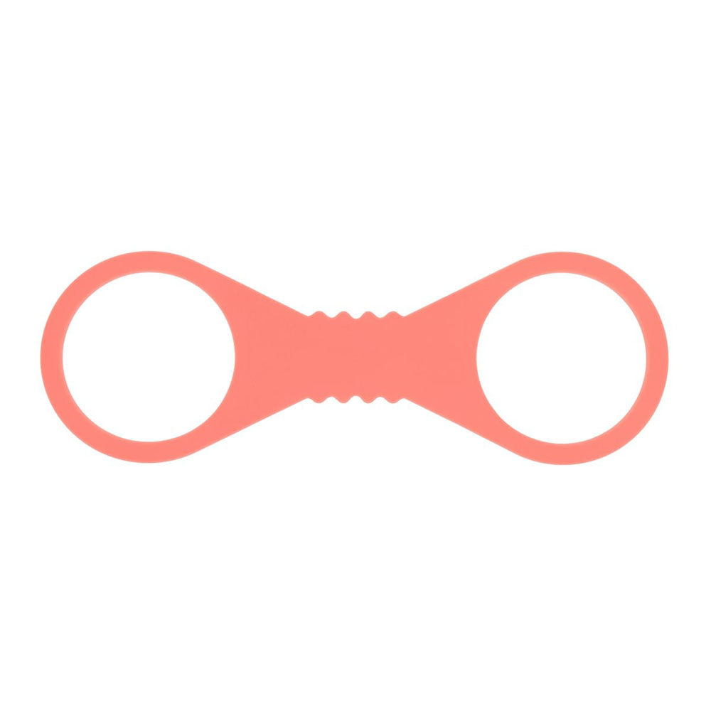 Sex & Mischief Peaches n CreaMe Large Silicone Cuffs - Peach Large Silicone Restraints - Hush Store Sydney 