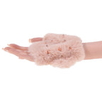 Sex & Mischief Peaches n CreaMe Spiked Sensory Glove - Peach Furry Glove with Metal Spikes - Hush Store Sydney 