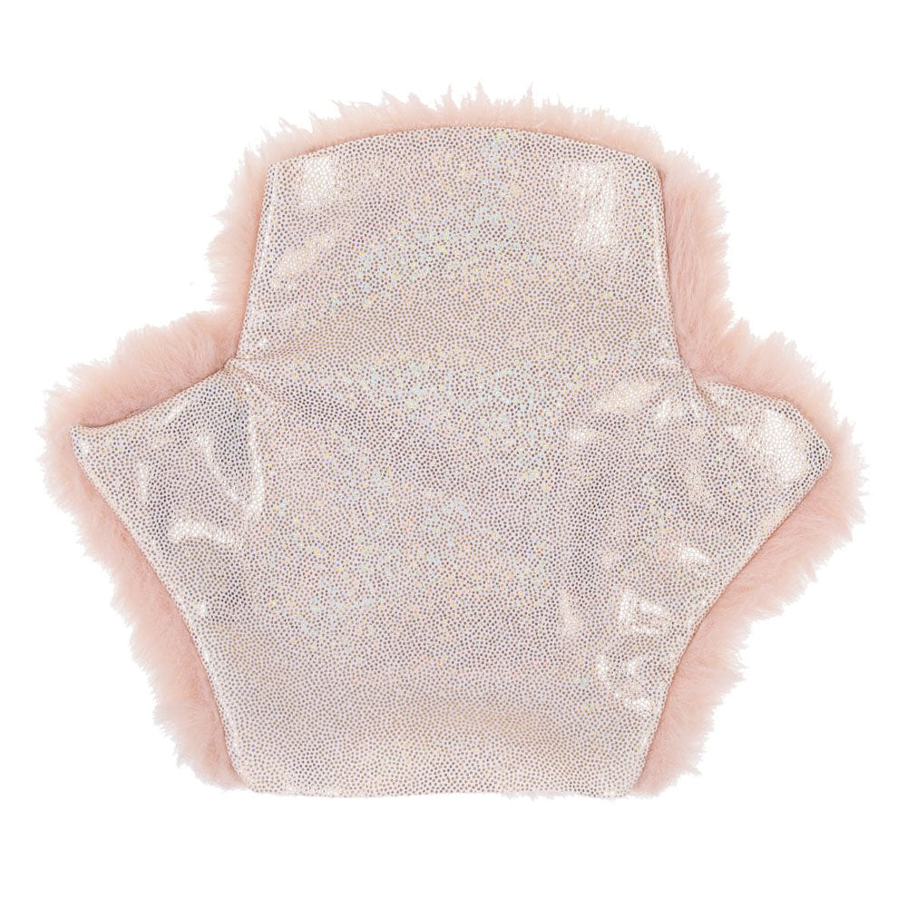 Sex & Mischief Peaches n CreaMe Spiked Sensory Glove - Peach Furry Glove with Metal Spikes - Hush Store Sydney 
