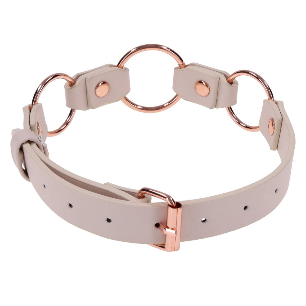 Sex & Mischief Peaches n CreaMe Ring Day Collar - Peach Bondage Collar ...