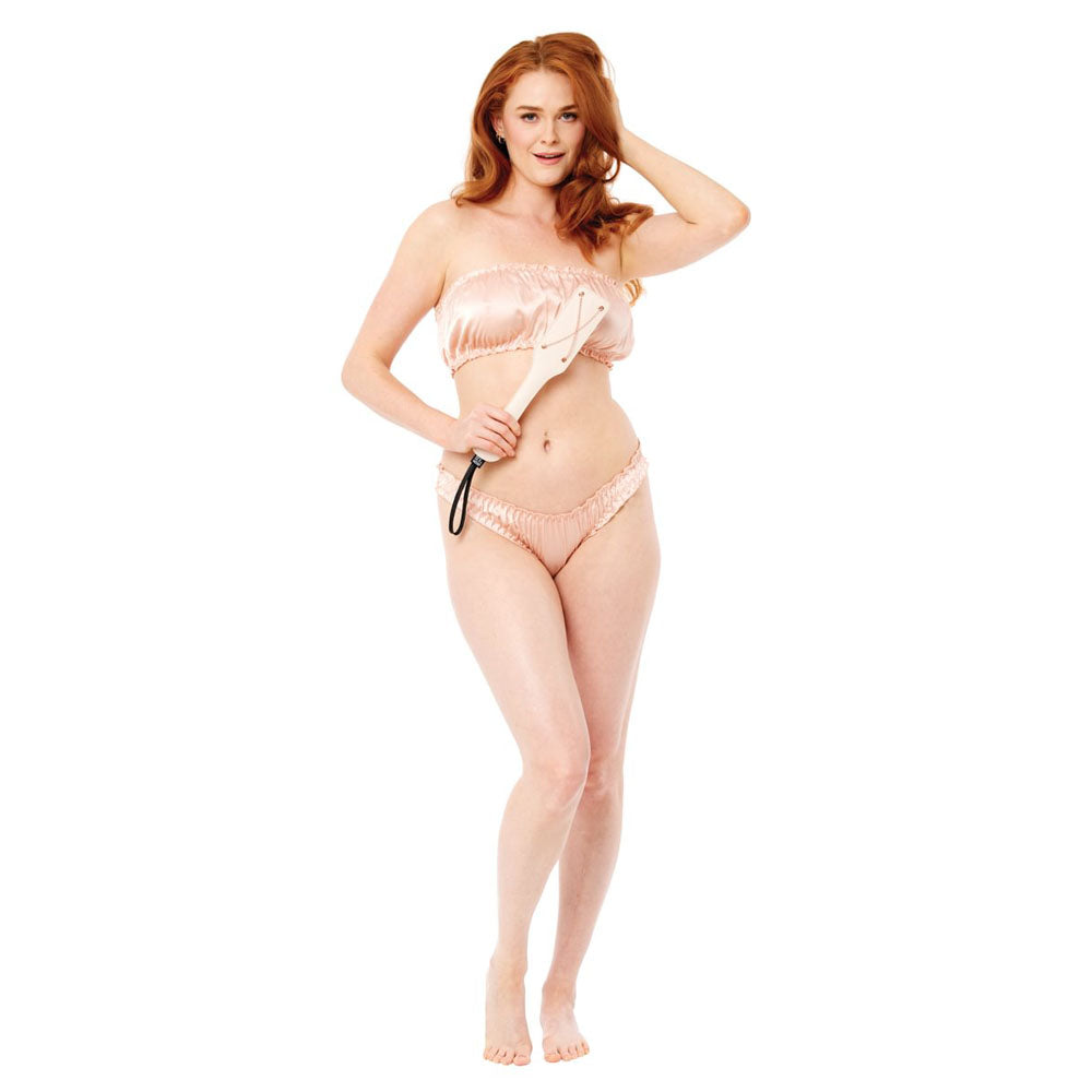 Sex & Mischief Peaches n CreaMe Chain Impressions Paddle - Peach Spanking Paddle - Hush Store Sydney 