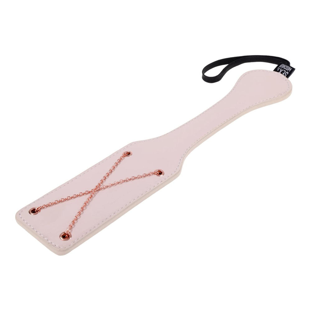 Sex & Mischief Peaches n CreaMe Chain Impressions Paddle - Peach Spanking Paddle - Hush Store Sydney 
