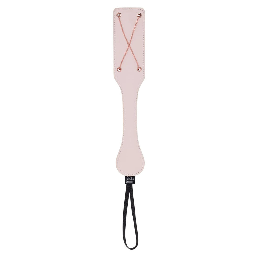 Sex & Mischief Peaches n CreaMe Chain Impressions Paddle - Peach Spanking Paddle - Hush Store Sydney 