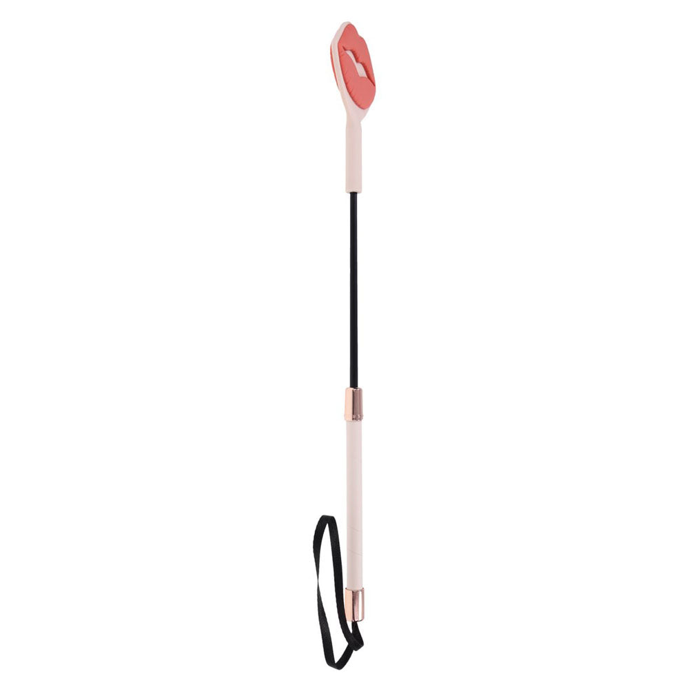 Sex & Mischief Peaches n CreaMe Kiss Crop - Peach Lip Tipped Crop Whip - Hush Store Sydney 