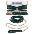 Sex & Mischief Indica Cutout Collar and Leash - Hush Store Sydney