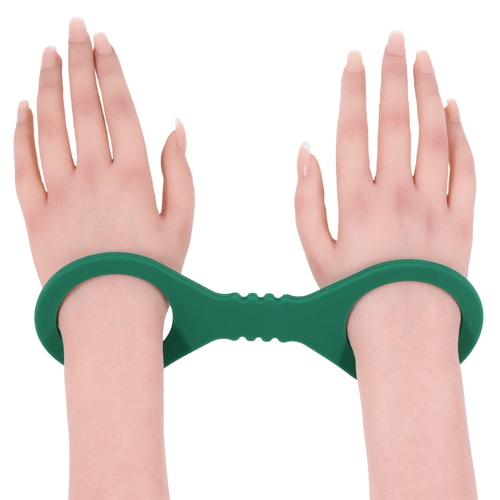 Sex & Mischief Indica Small Silicone Cuffs - Green Small Restraints - Hush Store Sydney 