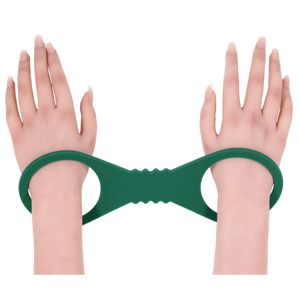 Sex & Mischief Indica Large Silicone Cuffs - Green Large Restraints - Hush Store Sydney 