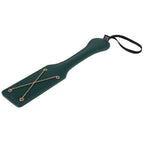 Sex & Mischief Indica Chain Impressions Paddle - Green/Gold Spanking Paddle - Hush Store Sydney 