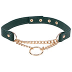 Sex & Mischief Indica Day Collar - Green/Gold Collar - Hush Store Sydney 