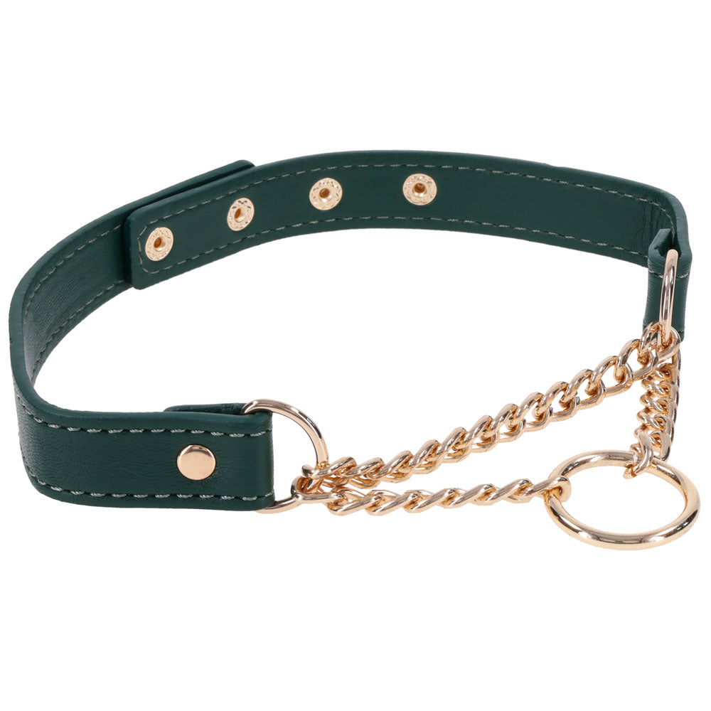 Sex & Mischief Indica Day Collar - Green/Gold Collar - Hush Store Sydney 